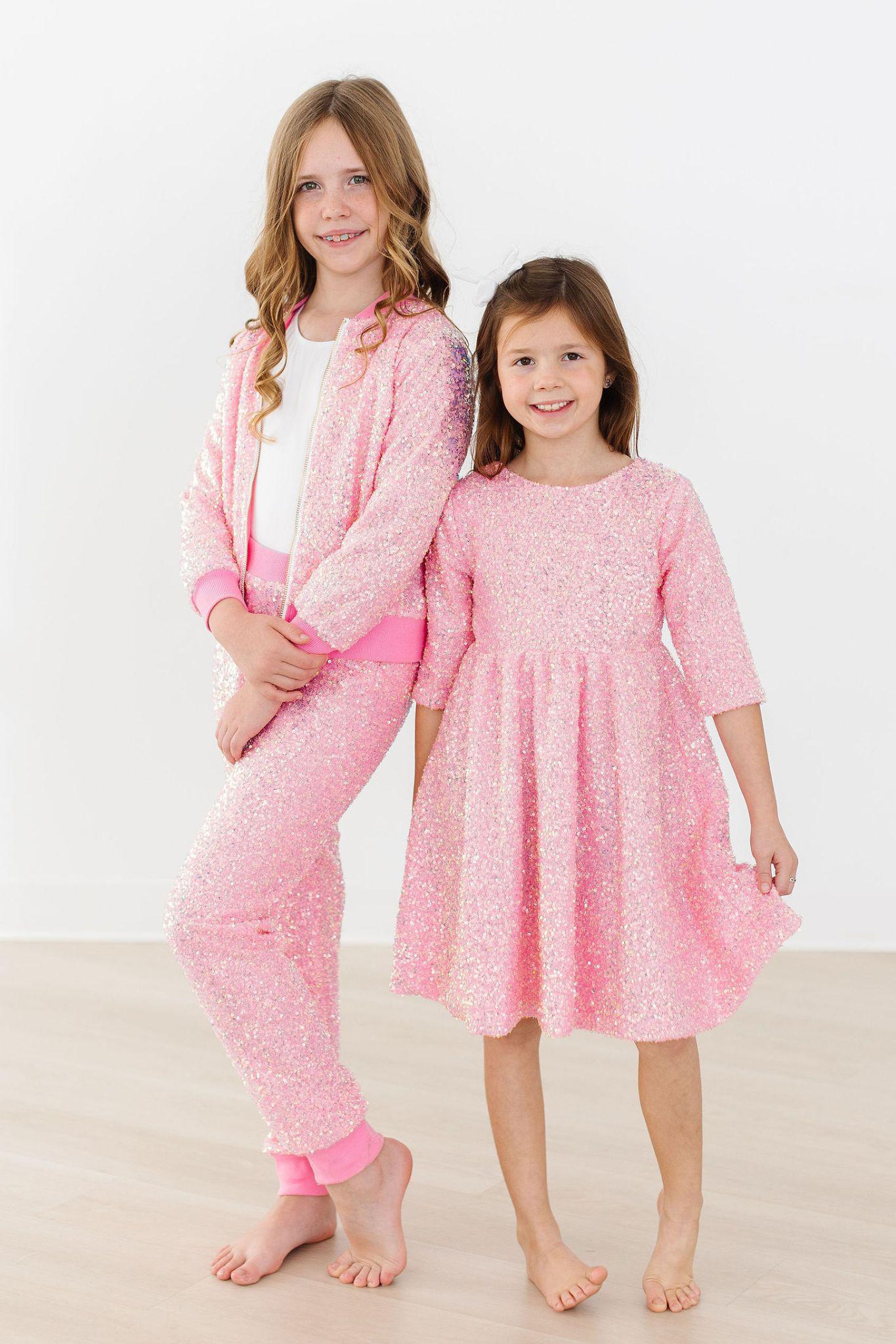 Bubblegum Pink Sequin Jacket Mila & Rose ®