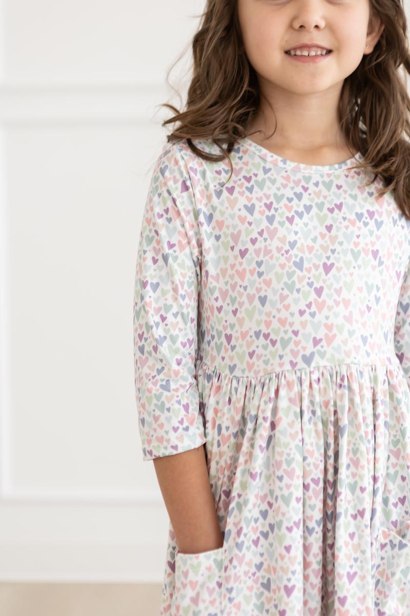 One in a Million 3/4 Sleeve Pocket Twirl Dress Mila & Rose ®