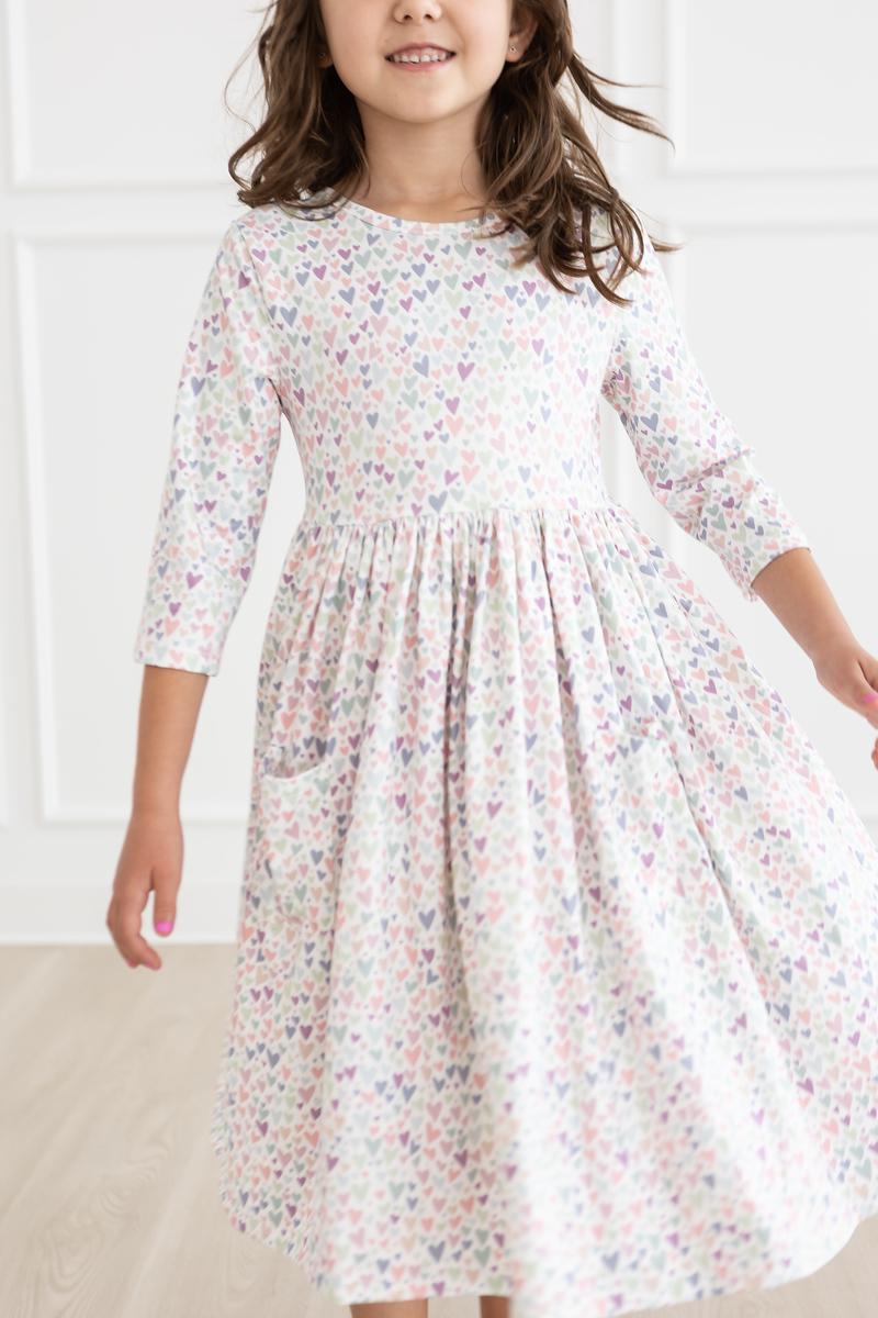 One in a Million 3/4 Sleeve Pocket Twirl Dress Mila & Rose ®