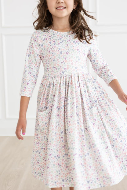 One in a Million 3/4 Sleeve Pocket Twirl Dress Mila & Rose ®