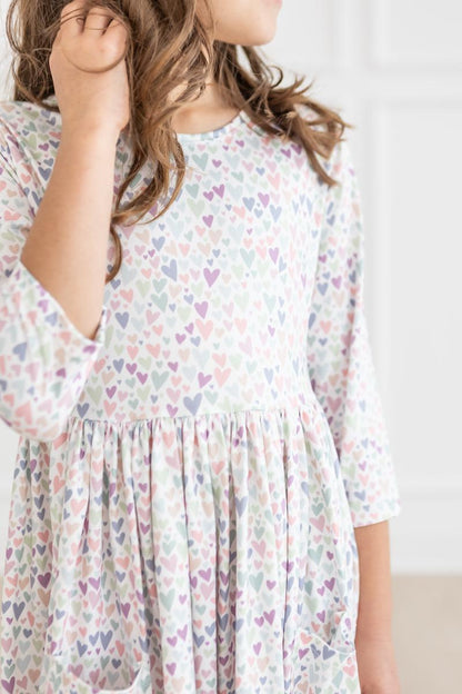 One in a Million 3/4 Sleeve Pocket Twirl Dress Mila & Rose ®