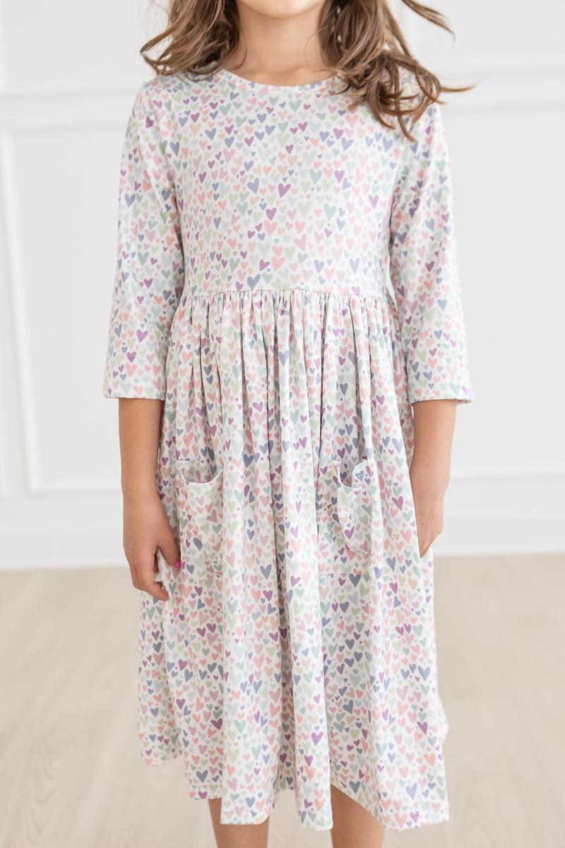 One in a Million 3/4 Sleeve Pocket Twirl Dress Mila & Rose ®