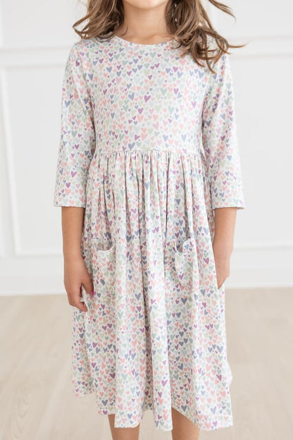 One in a Million 3/4 Sleeve Pocket Twirl Dress Mila & Rose ®