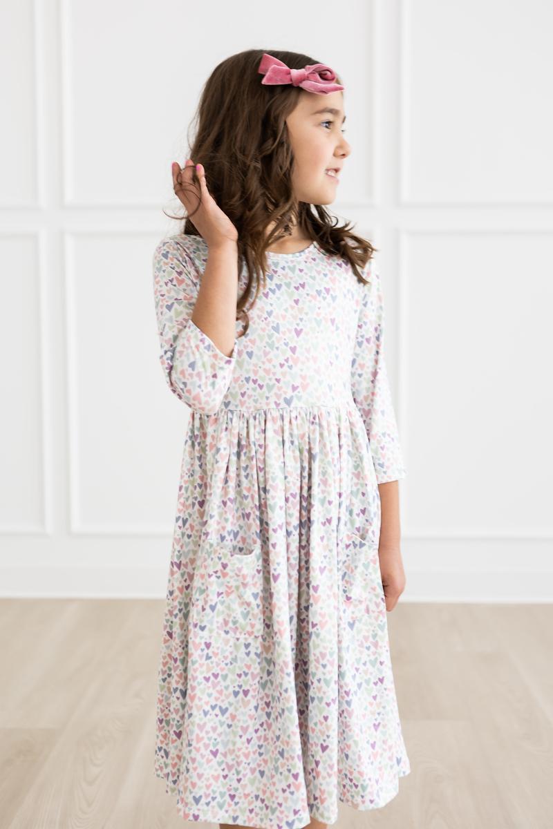 One in a Million 3/4 Sleeve Pocket Twirl Dress Mila & Rose ®