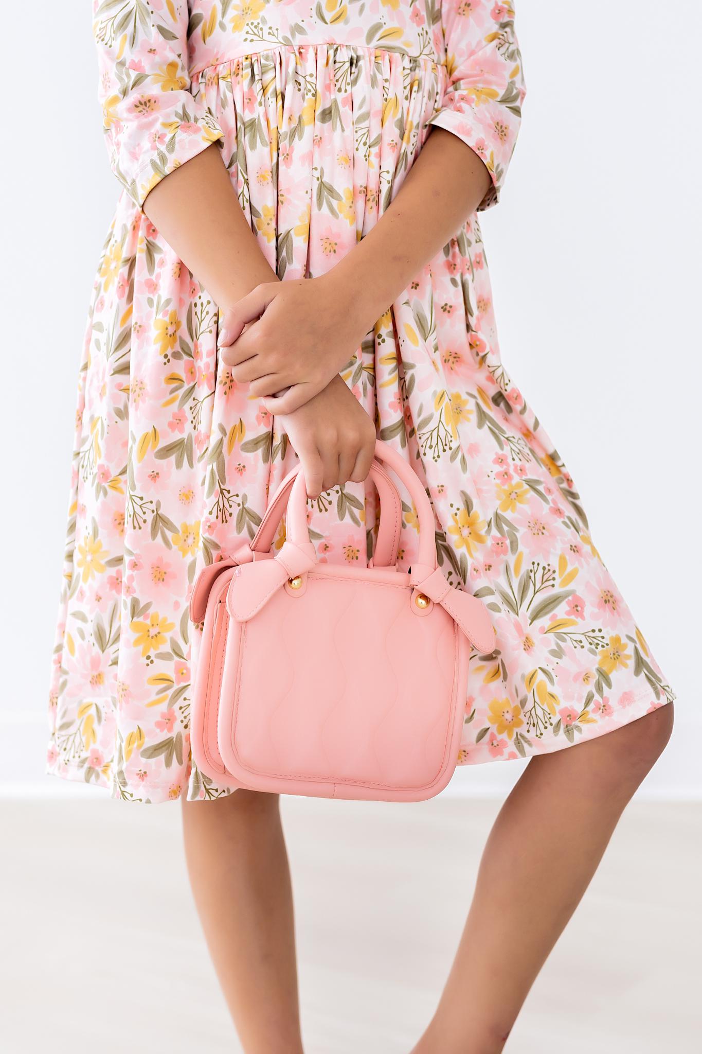 Pretty Peachy 3/4 Sleeve Pocket Twirl Dress Mila & Rose ®