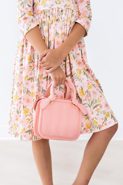 Pretty Peachy 3/4 Sleeve Pocket Twirl Dress Mila & Rose ®
