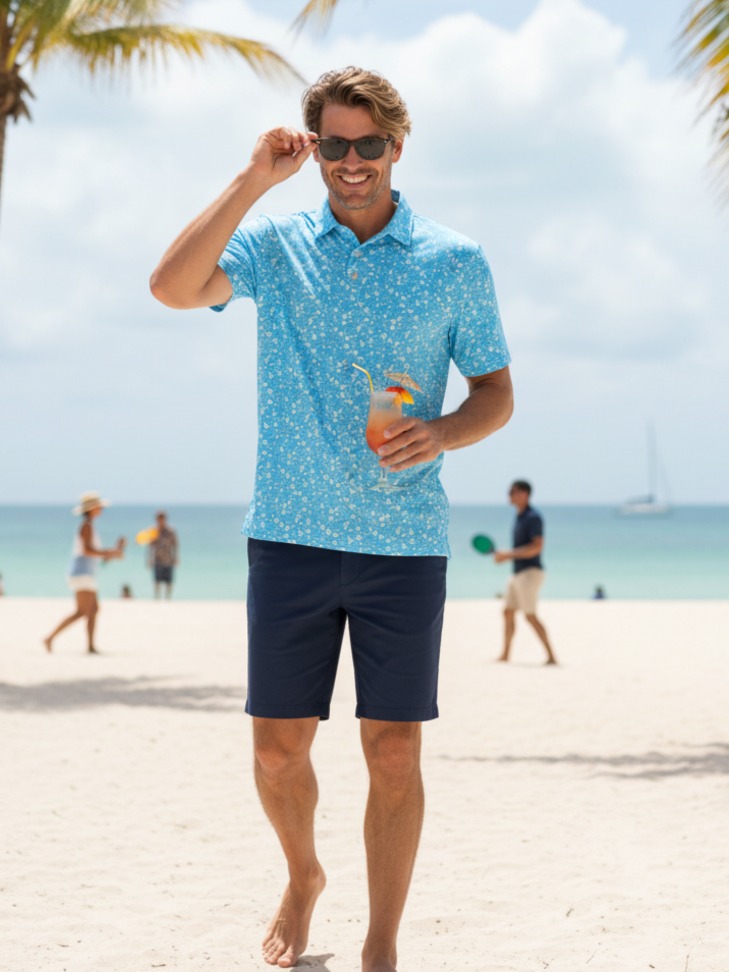 Vacation Performance Polo White Water Life