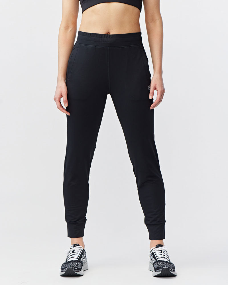 Valia Women's Black Jogger Pants Goal Five