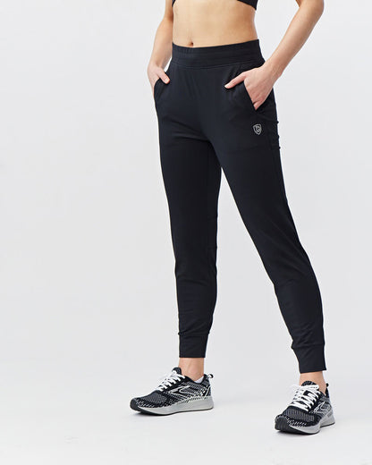 Valia Women's Black Jogger Pants Goal Five