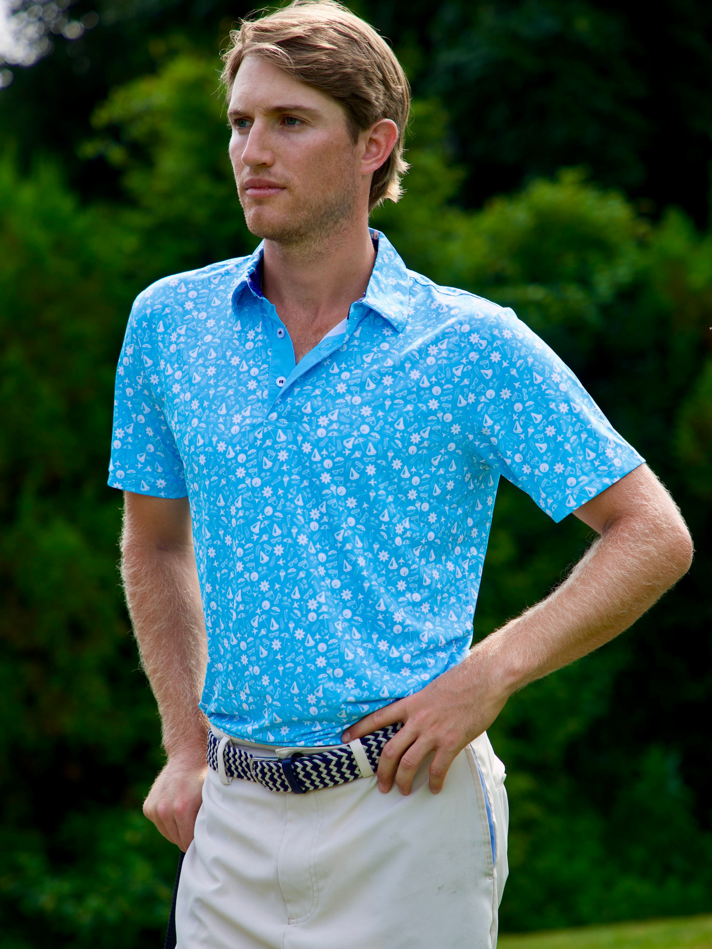 Vacation Performance Polo White Water Life