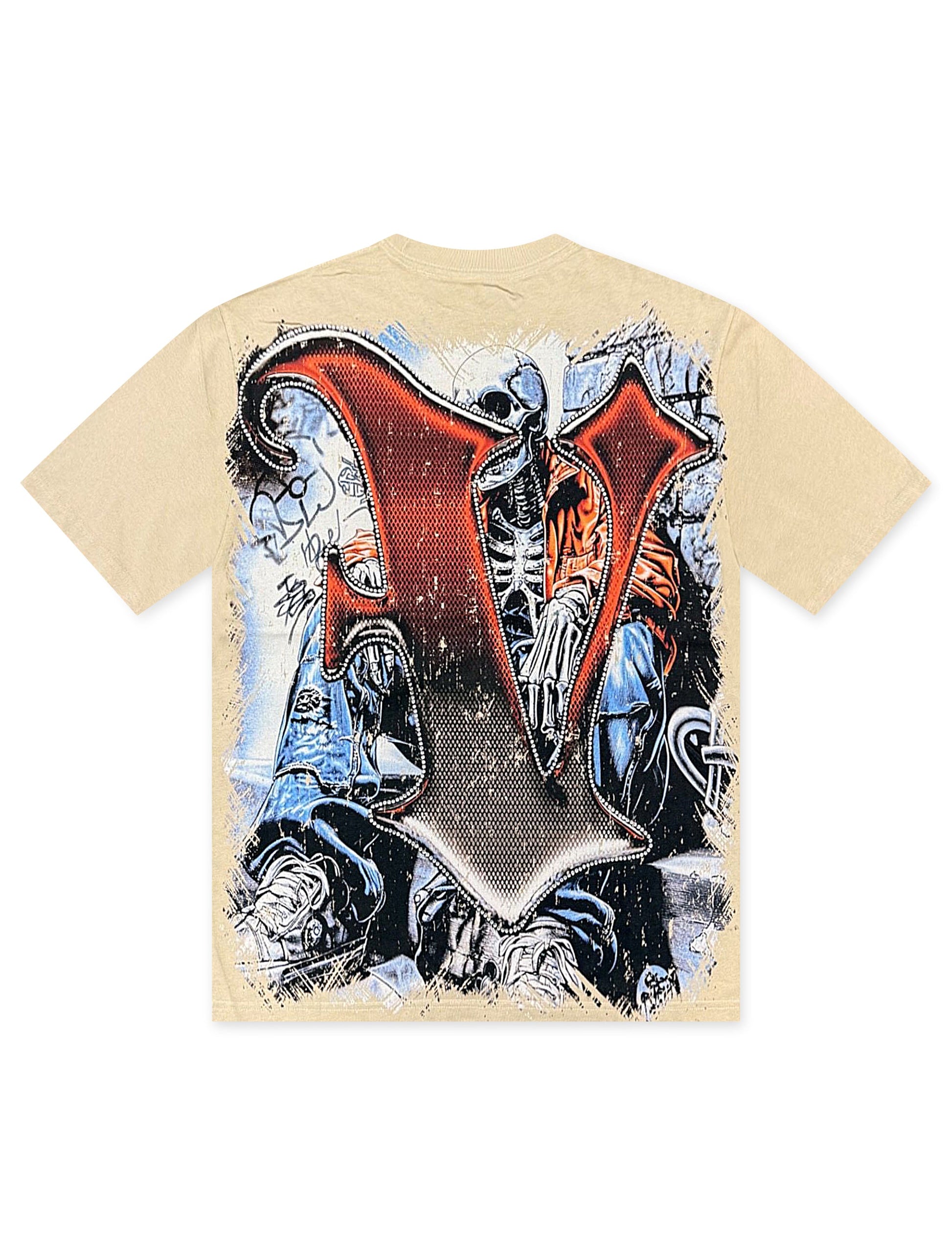 Vtilted Unstable Tee - Cream Denim Exchange