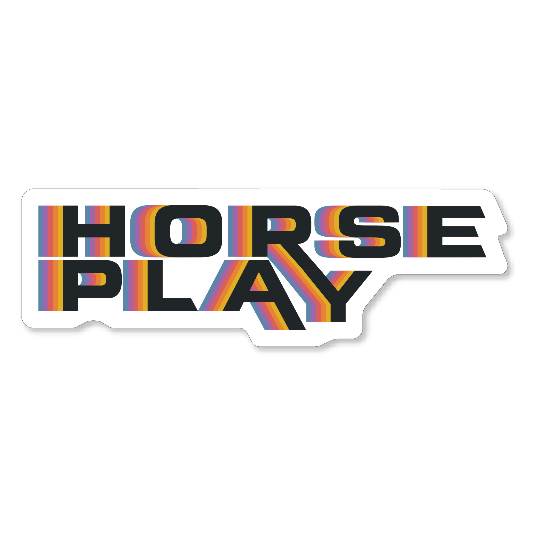 Horseplay VHS Logo Sticker Horseplay Apparel