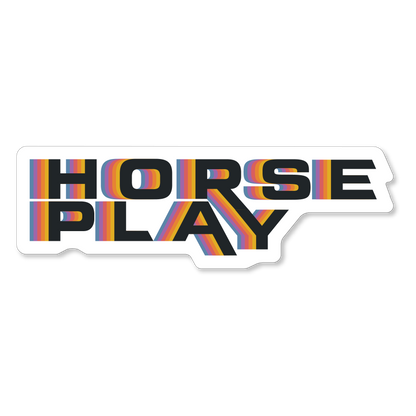 Horseplay VHS Logo Sticker Horseplay Apparel