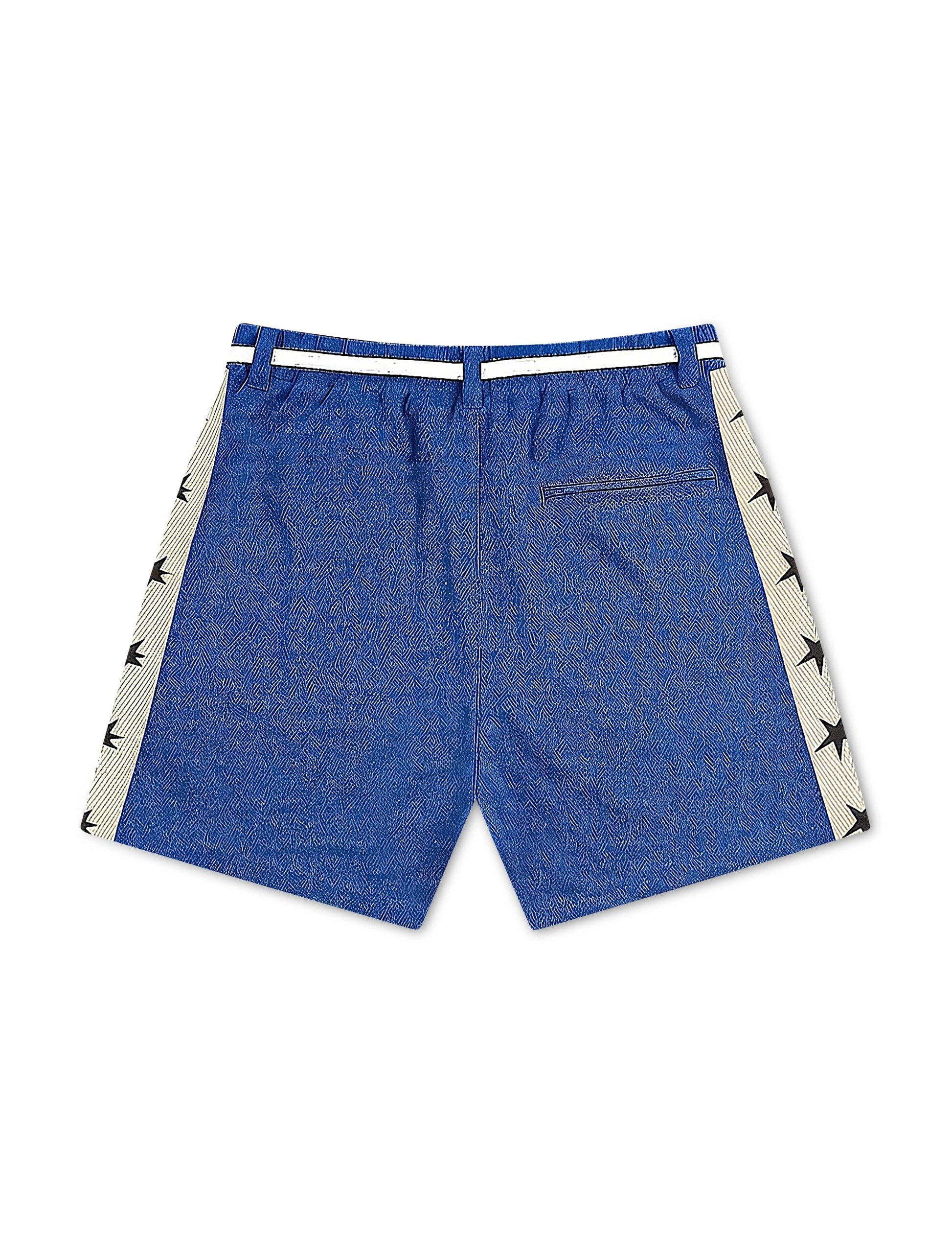 All Human Vida Shorts - Royal Blue Denim Exchange