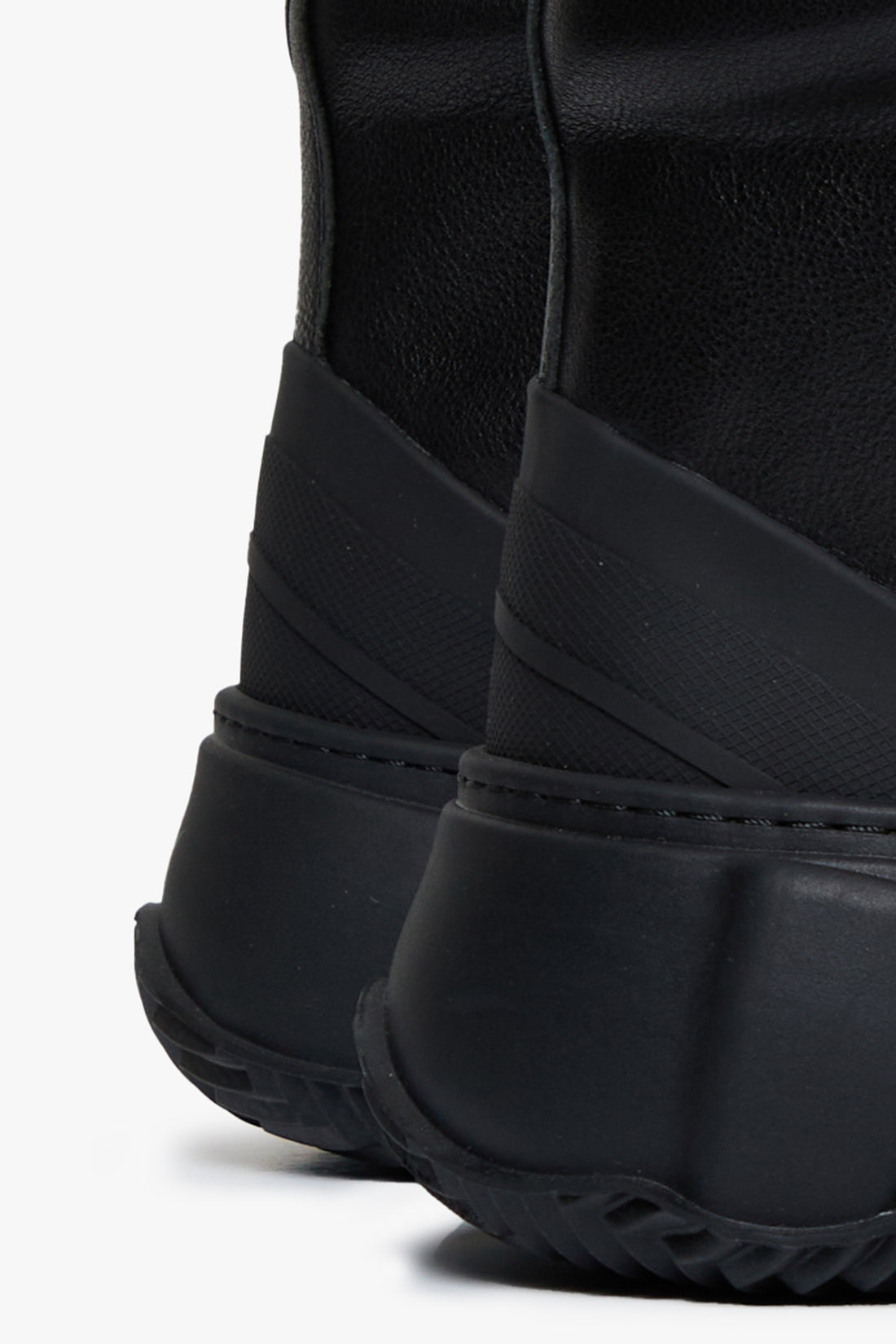Valabasas "Vision" High Top Shoes - Black Leather Denim Exchange