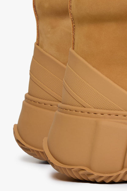 Valabasas "Vision" High Top Shoes - Tan Leather Denim Exchange
