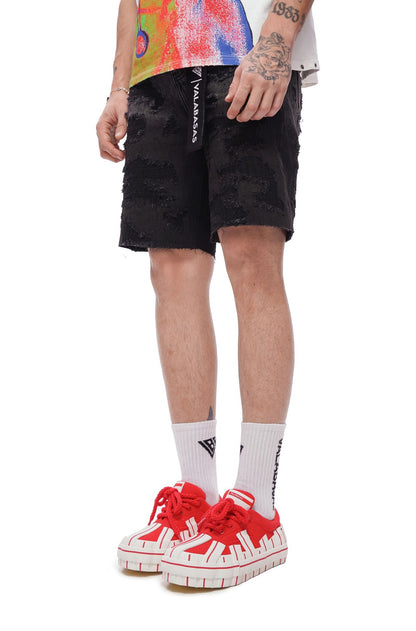 Valabasas Incise Jorts - Grey Wash Denim Exchange