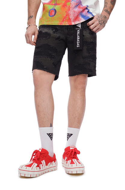 Valabasas Incise Jorts - Grey Wash Denim Exchange