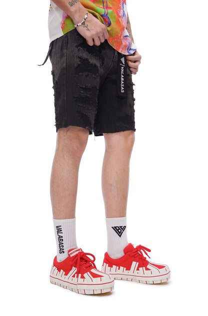 Valabasas Incise Jorts - Grey Wash Denim Exchange