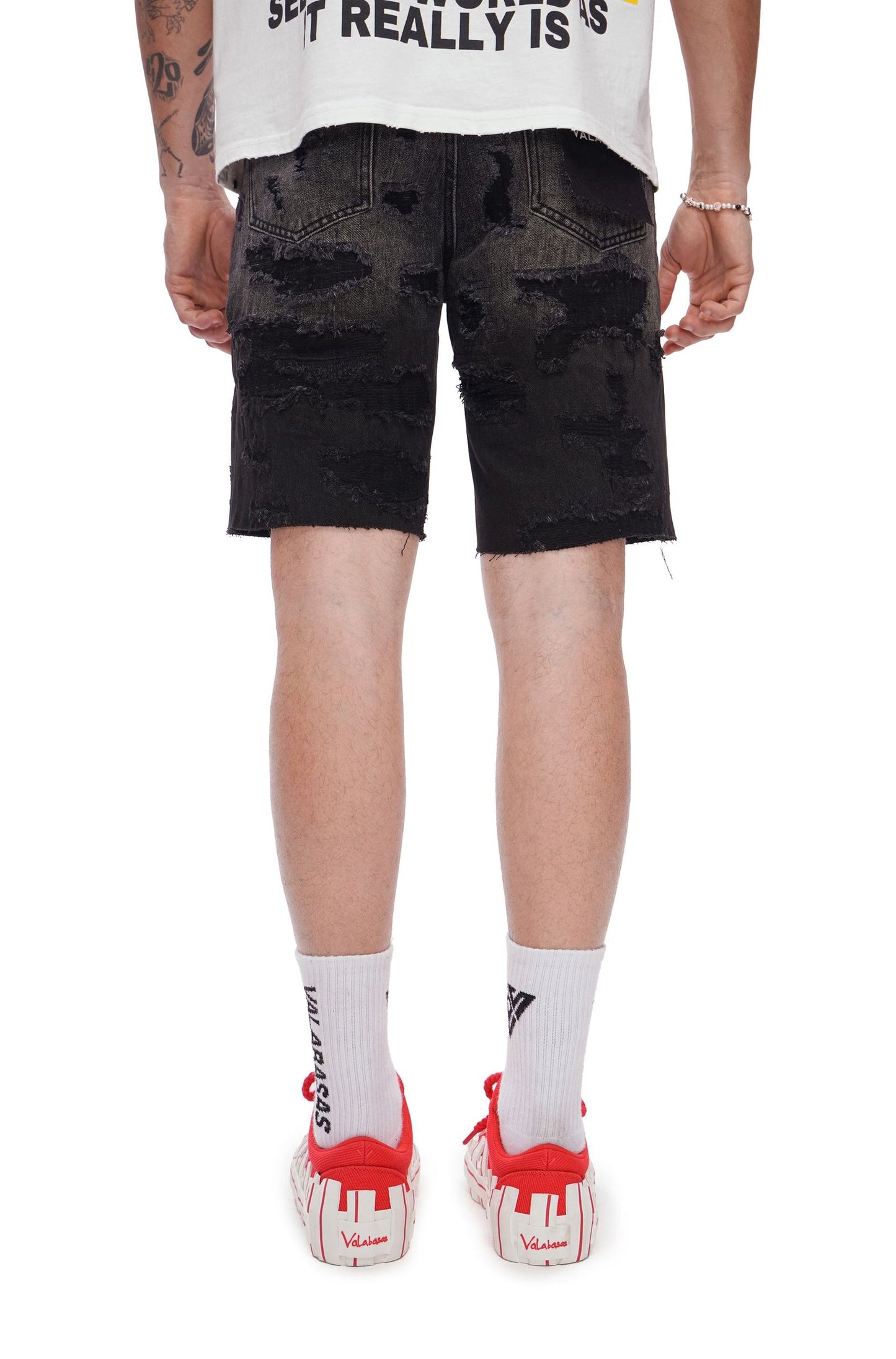 Valabasas Incise Jorts - Grey Wash Denim Exchange