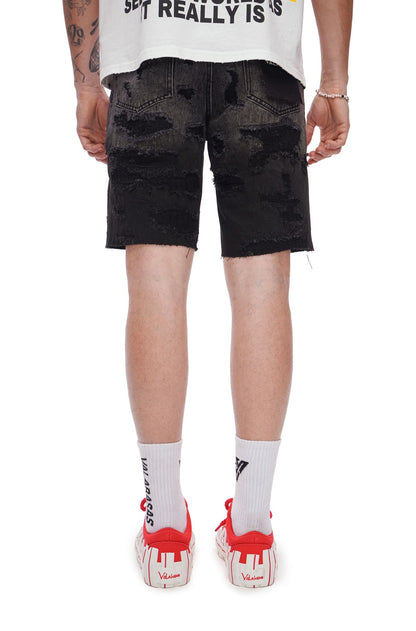 Valabasas Incise Jorts - Grey Wash Denim Exchange
