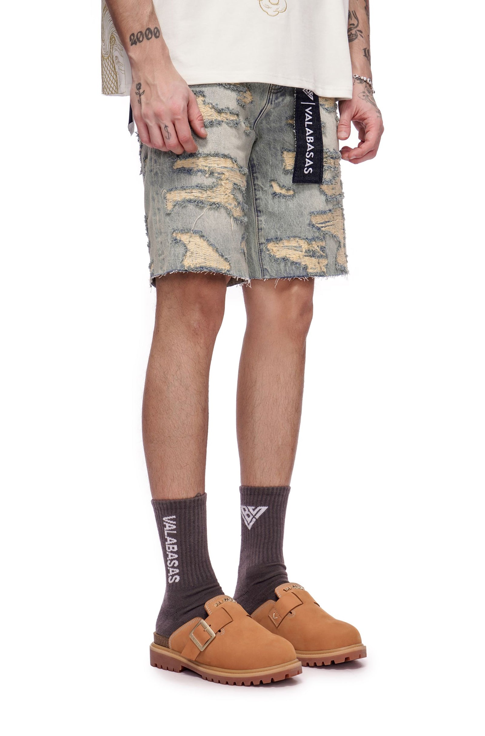 Valabasas Incise Jorts - Vintage Wash Denim Exchange