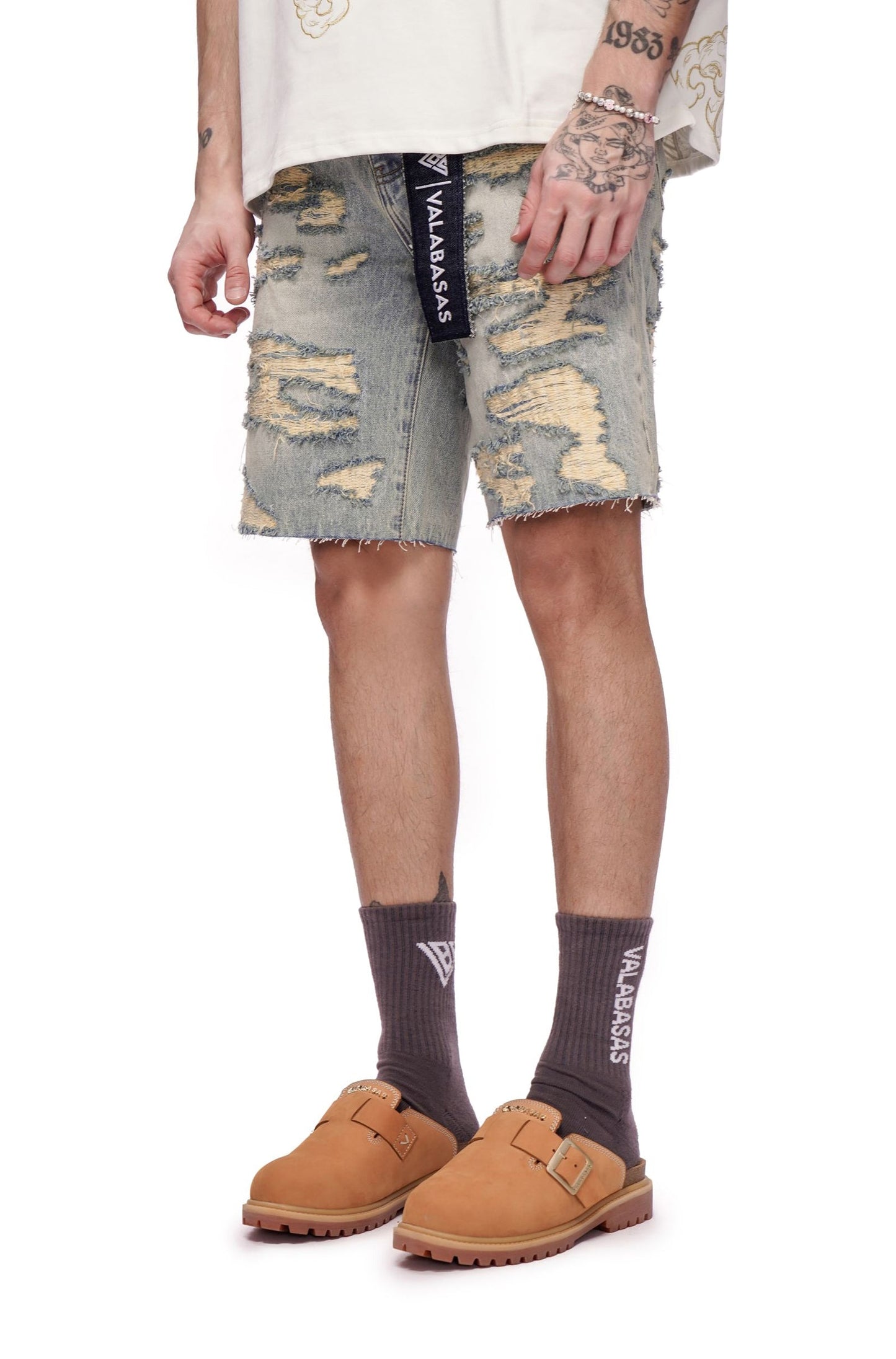 Valabasas Incise Jorts - Vintage Wash Denim Exchange