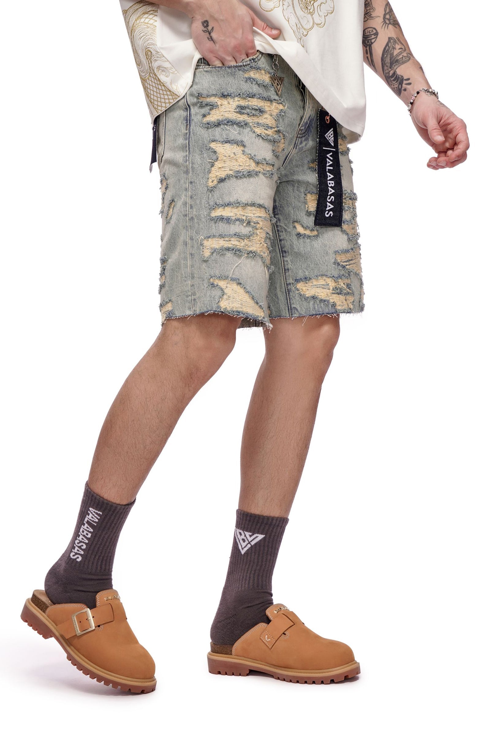 Valabasas Incise Jorts - Vintage Wash Denim Exchange