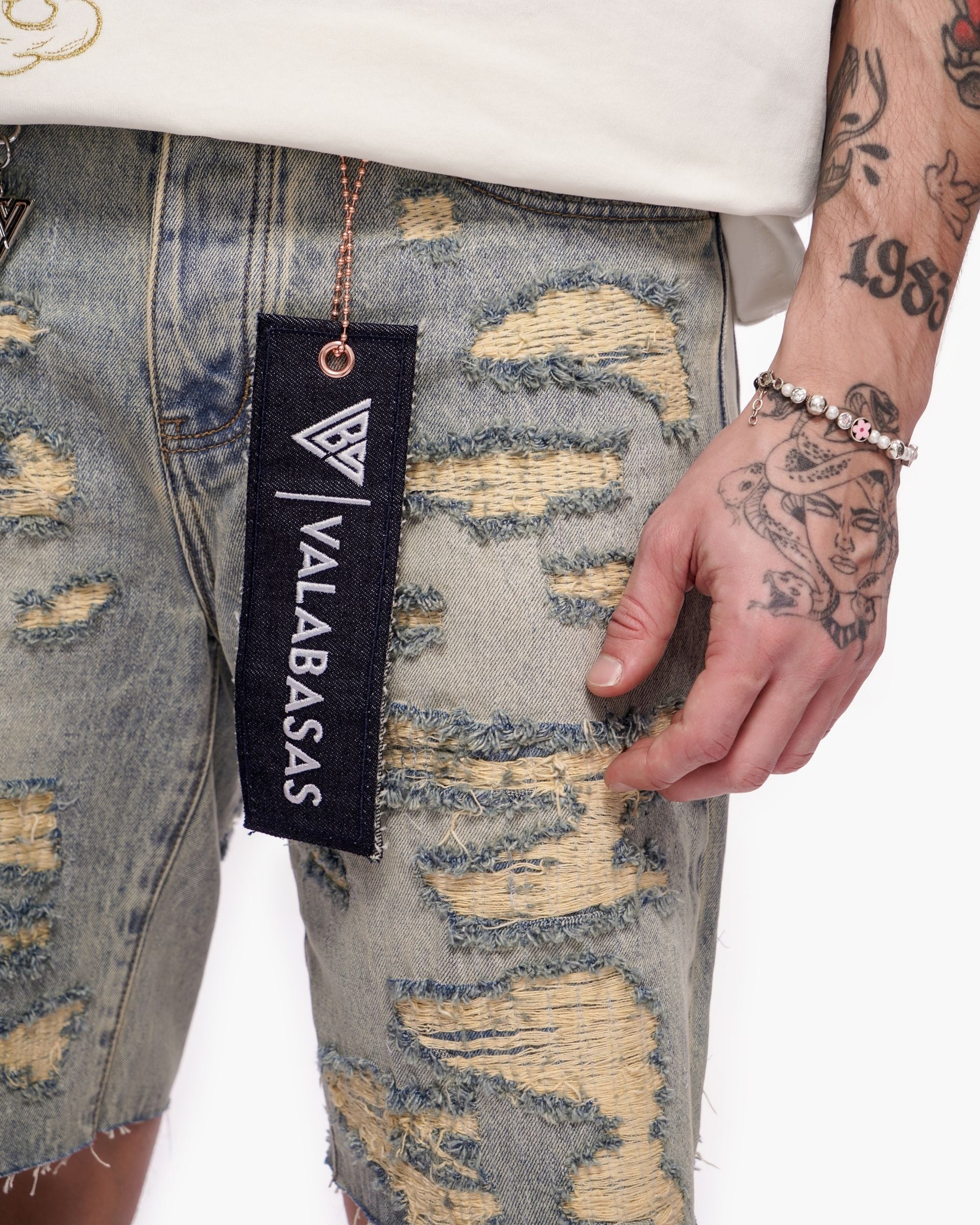 Valabasas Incise Jorts - Vintage Wash Denim Exchange
