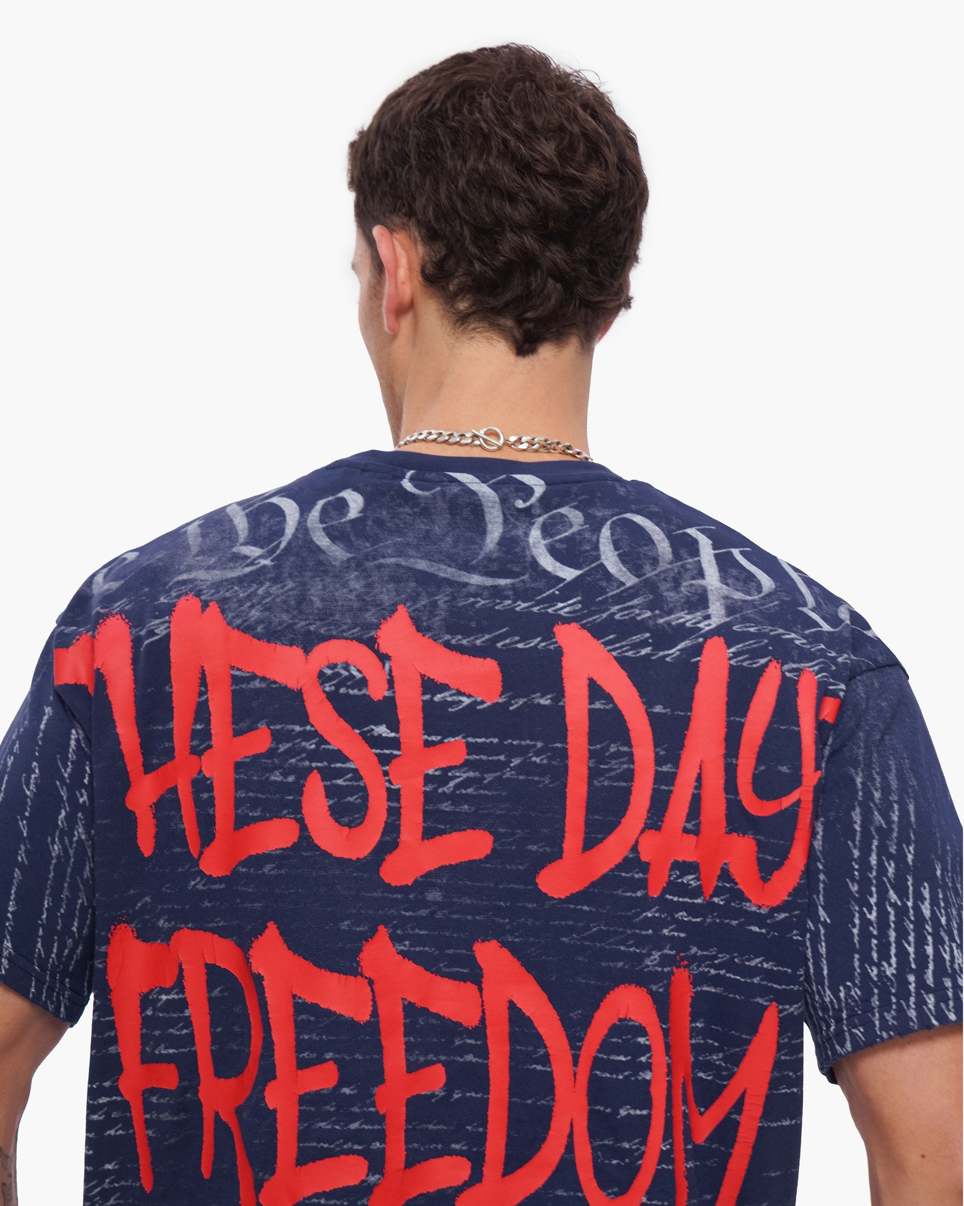 Valabasas Freedom Tee - Navy Blue Denim Exchange