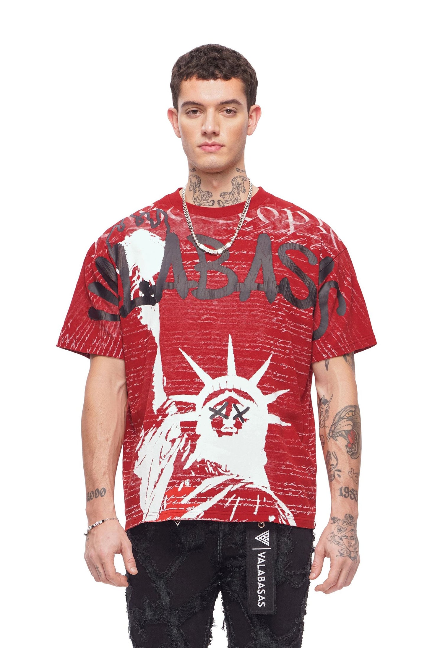 Valabasas Freedom Tee - Rustic Red Denim Exchange