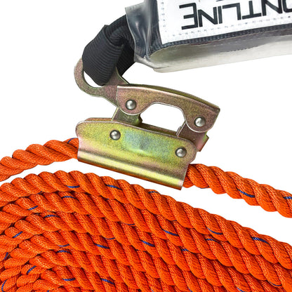 Frontline VLPR3L Premium Vertical Lifeline with Openable Rope Grab and Shock Pack 25' VM Hardware