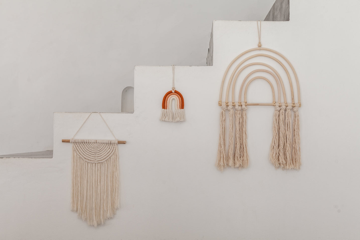 Small Macrame Rainbow Village Thrive