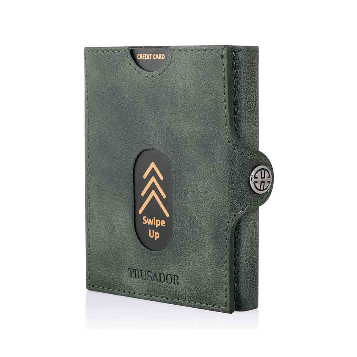 Valencia Full Grain Leather Trifold Wallet with Coin Pocket Trusador