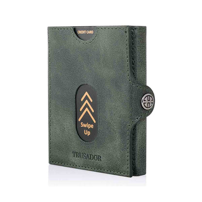 Valencia Full Grain Leather Trifold Wallet with Coin Pocket Trusador