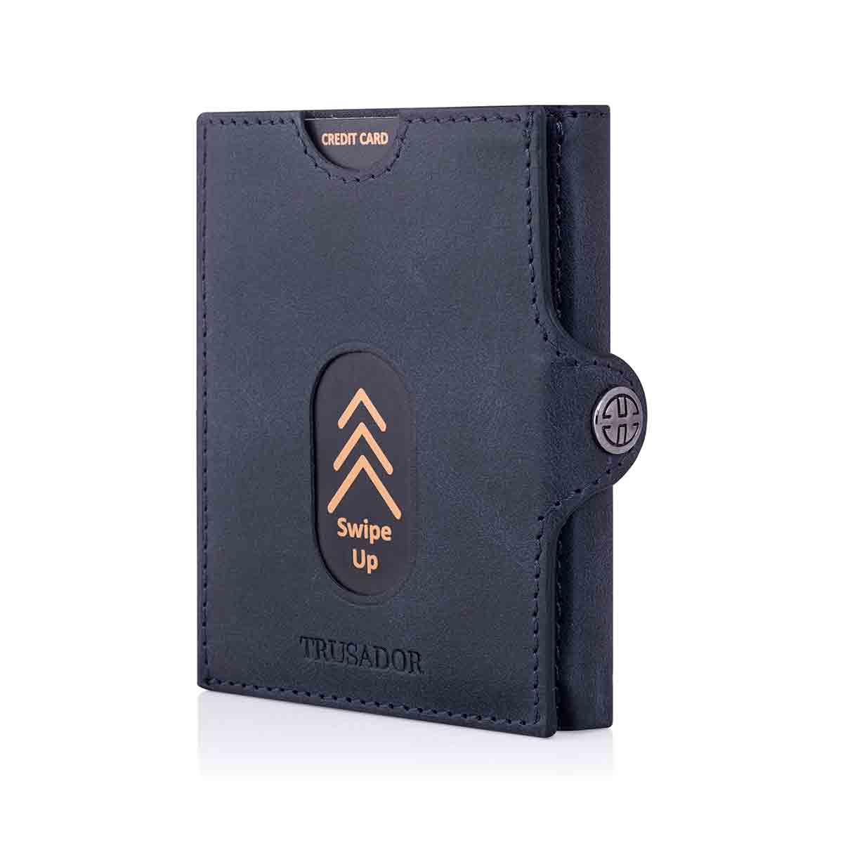 Valencia Full Grain Leather Trifold Wallet with Coin Pocket Trusador