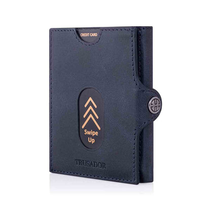 Valencia Full Grain Leather Trifold Wallet with Coin Pocket Trusador