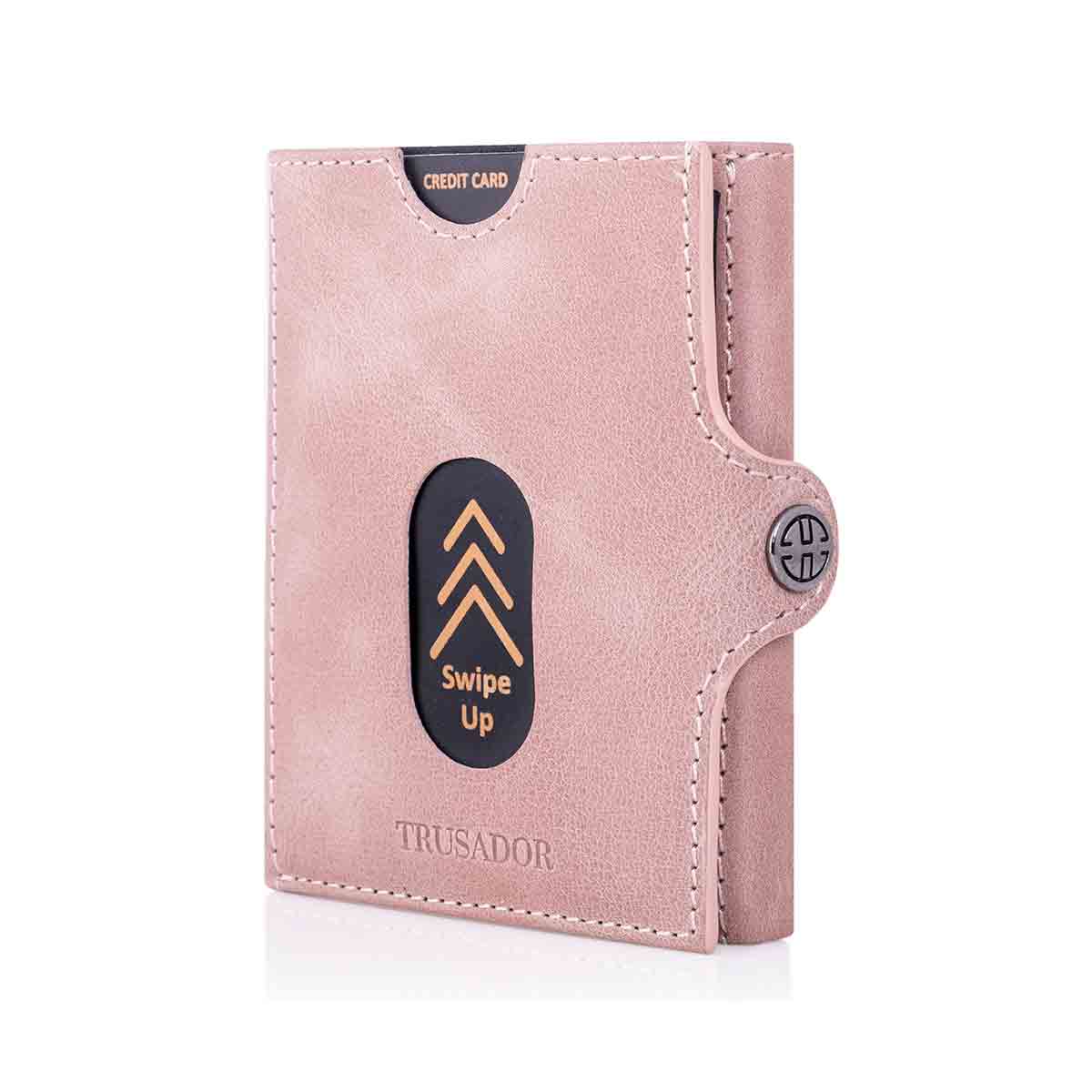 Valencia Full Grain Leather Trifold Wallet with Coin Pocket Trusador