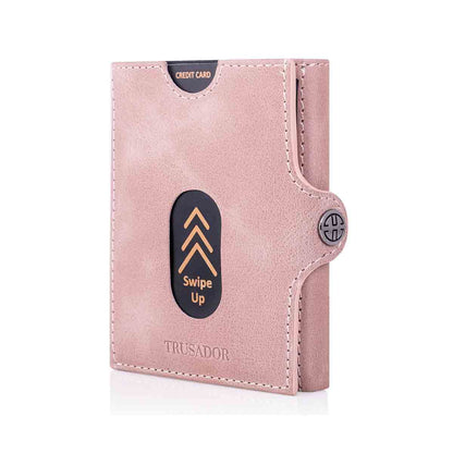 Valencia Full Grain Leather Trifold Wallet with Coin Pocket Trusador