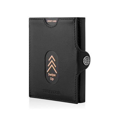 Valencia Full Grain Leather Trifold Wallet with Coin Pocket Trusador