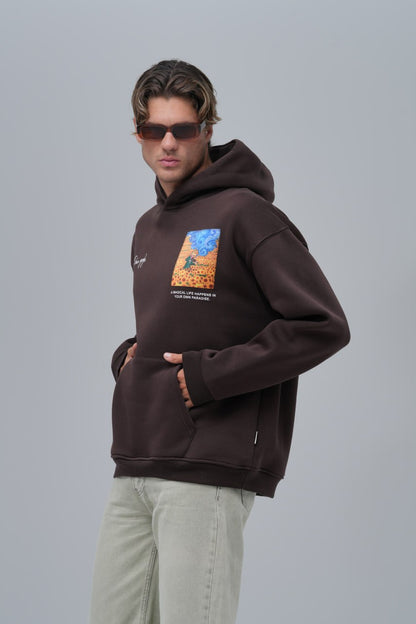 Van Gogh "Starry Night" Graphic Hoodie Withinblack