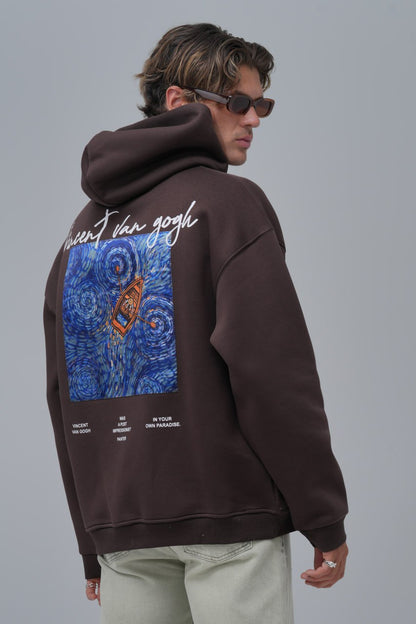 Van Gogh "Starry Night" Graphic Hoodie Withinblack