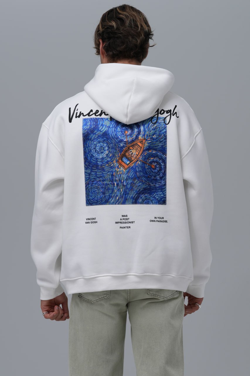 Van Gogh "Starry Night" Graphic Hoodie Withinblack