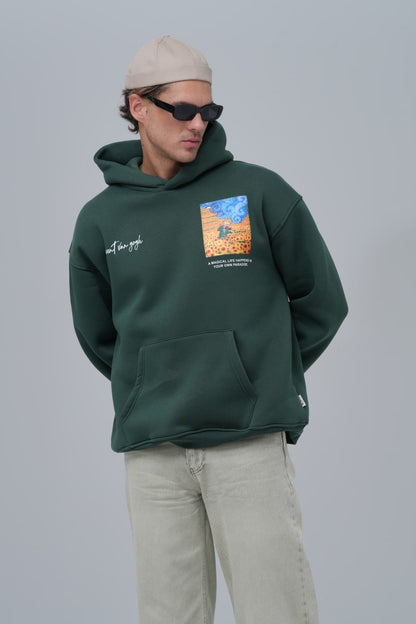 Van Gogh "Starry Night" Graphic Hoodie Withinblack