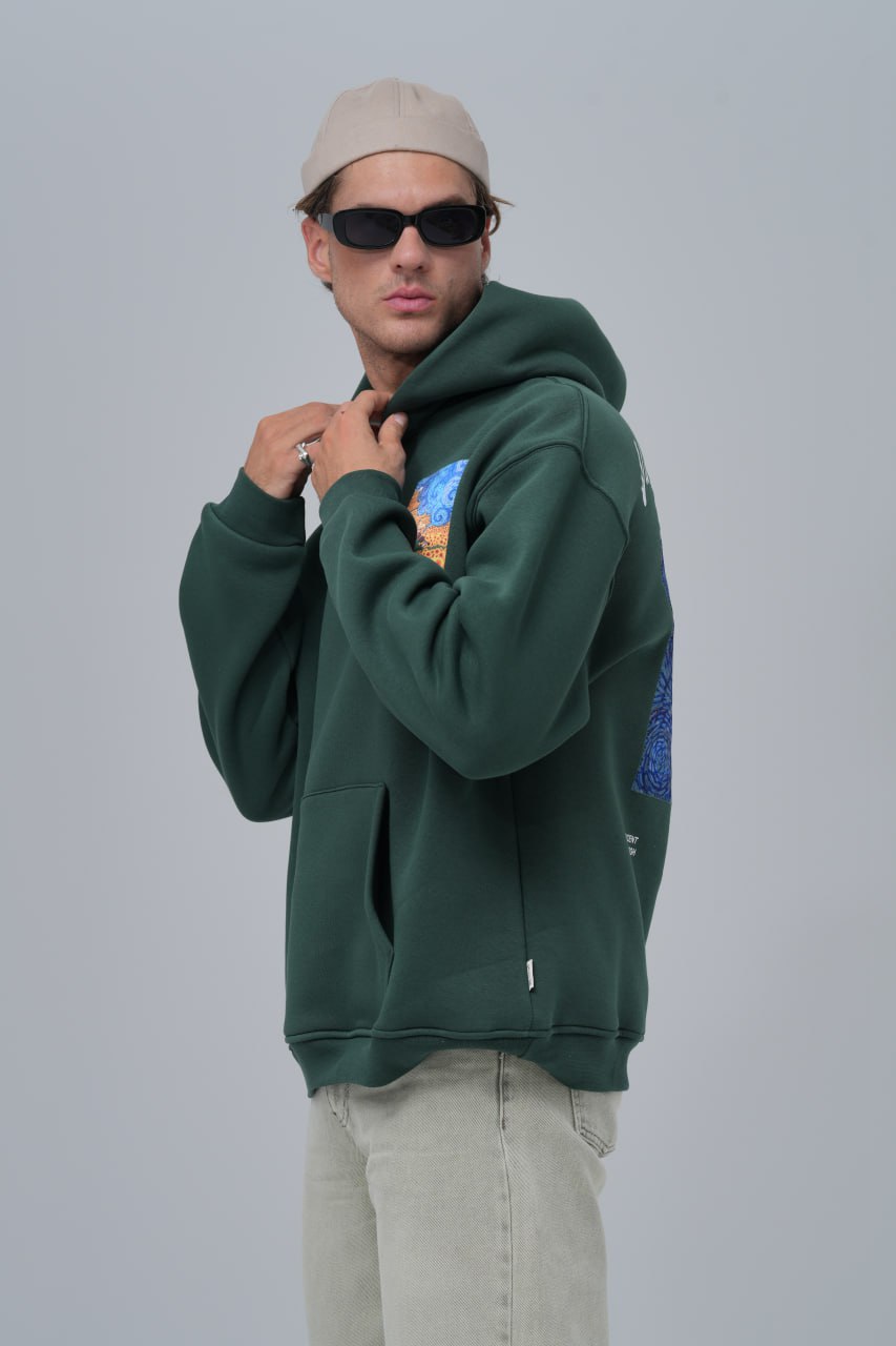 Van Gogh "Starry Night" Graphic Hoodie Withinblack