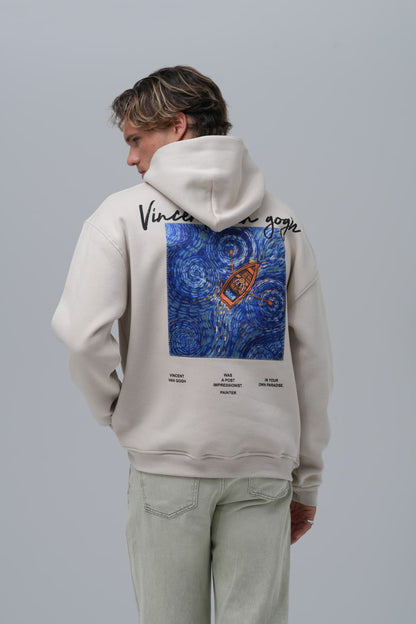 Van Gogh "Starry Night" Graphic Hoodie Withinblack