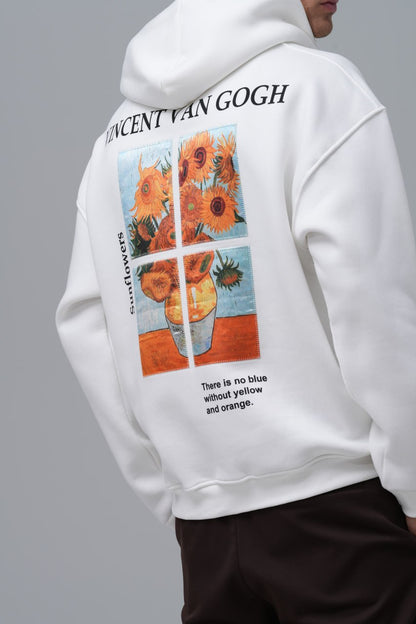 Van Gogh "Sunflowers" Graphic Hoodie Withinblack
