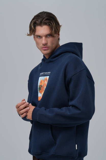 Van Gogh "Sunflowers" Graphic Hoodie Withinblack