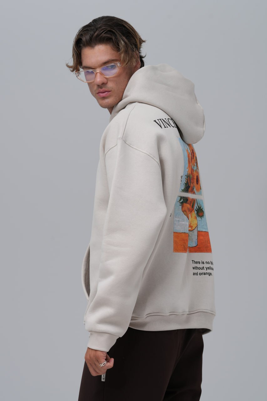 Van Gogh "Sunflowers" Graphic Hoodie Withinblack