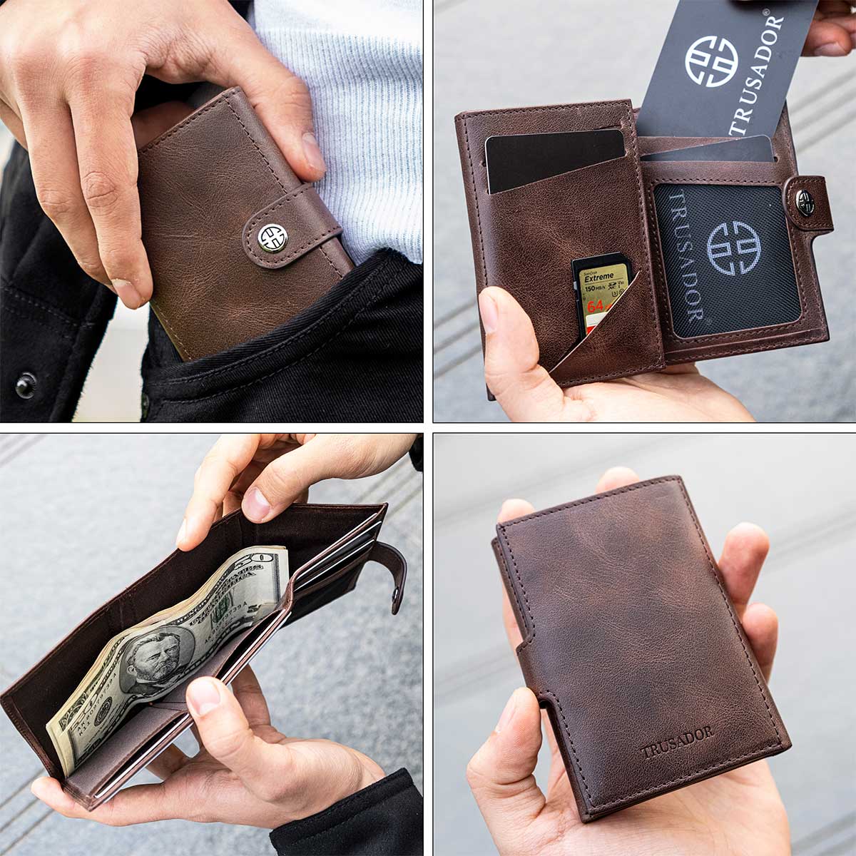 Venice Functional Trifold Wallet Trusador